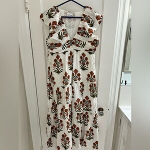 SAYLOR White Floral Maxi Dress